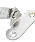Close-up of a zinc alloy concealed hinge soft close lift up stay for cabinets and doors with screw holes visible in the bracket.