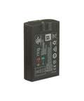 Quick Release Rechargeable Battery Pack Solid Backup Power For Ring Doorbells And Outdoor Cameras showing LED indicators and side view.