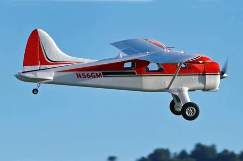 Beaver V2 Seaplane RC Plane with 2000mm wingspan in flight, features flaps and LED lights, ideal for adults, PNP configuration.