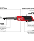 Badass 3/8 Inch Extended Reach High Speed Ratchet Built With A Pro Powerstat Brushless Motor and Metal Trigger features. 
