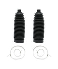 Gariqe CV joint boot set: two black rubber suspension boots with metal clamps