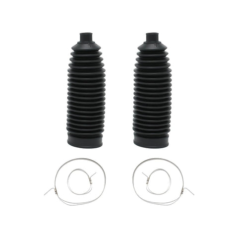 Gariqe CV joint boot set: two black rubber suspension boots with metal clamps