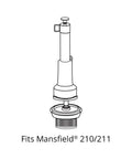 Diagram of 427BP Flush Valve Seal For Mansfield Toilets 210 And 211 Repair Kit Red No More Running Or Leaking Toilets