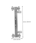 Pro Grade Guitar Nut And Saddle Sander Tool For Luthiers, aluminum alloy, size 6.5x2.5 in, side view showing setup details
