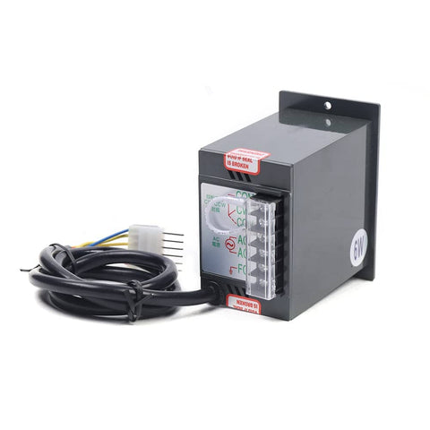 110V AC Gear Motor With Speed Controller Variable Speed Single Phase High Torque Gear Reducer 0 To 27 RPM 6 Watt