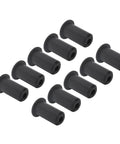 Solid Black Silicone Cable Grommets For Wall Hole Perfect Fit 0.75 Inch Wire Routing Kit Guards Antenna Cables And Series Wires pack