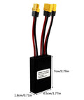 Hella Reliable Dual Battery Connector 20V To 72V 40A Parallel Adapter for Electric Scooters with XT60 plugs and heat-resistant shell.