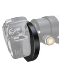 Five Position Metal Filter Wheel for 1.25 Inch Telescopes with Eyepiece Adapter T2 Camera Adapter Lock Ring and 42mm Cap attached to telescope