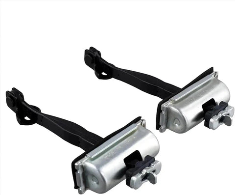 Lincoln MKX Front Door Check Hinge Set 2011 2014 2 Pack Durable Rustproof Door Check Straps Hinged Stop Limiter. Metal, black details.