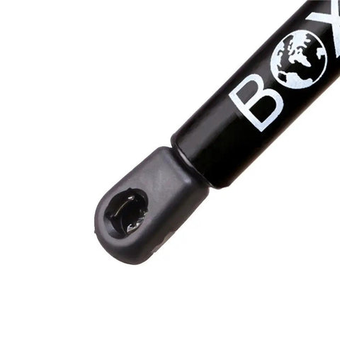 Close-up of Heavy Duty Gas Strut Lift Supports 45 Lb Force 18.5 Inch Stroke Set Of Two for truck canopy and toolbox lid.