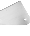 Close-up of stainless steel hinge from 4 Pack Gutter Downspout Extension Hinge Flip Up Stainless Steel For Rectangle And Square Downspouts Heavy Duty