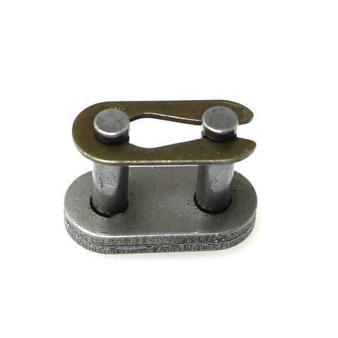 Close-up of a Six Piece 06B1 Roller Chain Offset Link Set Carbon Steel Connecting Link for heavy-duty sprocket alignment