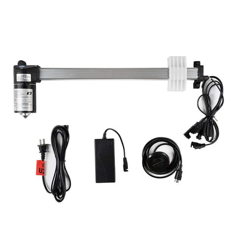 Swap Your Busted Recliner Motor for This Sick Heavy Duty Actuator Kit Fixin to Revamp Your Sofa Lift Chair with Model KDPT007-100 Including 5 Pin Hand Control and 2 Pin Round Connectors for Smooth Glide Action - includes actuator motor, control, cables.
