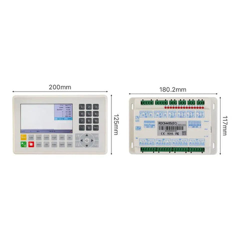 RDC6445S CO2 Laser Controller For Laser Engravers And Cutting Machines USB 2.0 Ethernet Ready Built For Pro Makers Double Head Linkage 4 Axis Motion Control RDC DSP 6445S 6445G Compatible Pro Grade Laser Engraving And Cutting System