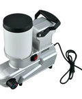 Real Deal High Pressure Airless Paint Sprayer With Fast 1600W All Copper Motor For Water Based Latex And Emulsion Projects, side view with power plug.