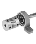 Upgrade Your Woodwork With This Sweet T8 Vertical Lead Screw Guide Rail Router Kit featuring 2mm pitch and 8mm Housing For Smooth Cutting And Precision Routing On Stepping Motor Driven Machines Horizontal 300mm Set Included, T8 lead screw with bearing mount