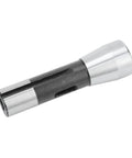 Drill sleeve adapter, Morse taper R8 to MT1, alloy steel, two-tone silver and black, precision spindle holder