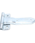 8 Inch Trailer Door Hinge Strap for Metal Cargo Utility RV side door, showcasing offset bent design and weather resistant construction.