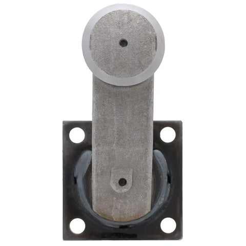Trailer Spindle For 3500 Lb Axle With EZ Lube Weld On Drop Style 4 Inch Brake Flange front view