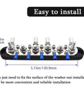 Battle Ready Heavy Duty 12V Bus Bar And Ground Power Distribution Block 250A Marine Terminal Kit with easy installation features.