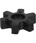Urethane Spider Insert For L-Jaw Couplings, Heavy-Duty Center Block With Flexible Torque Support, 2.5 In OD By 0.6 In Thick, Black