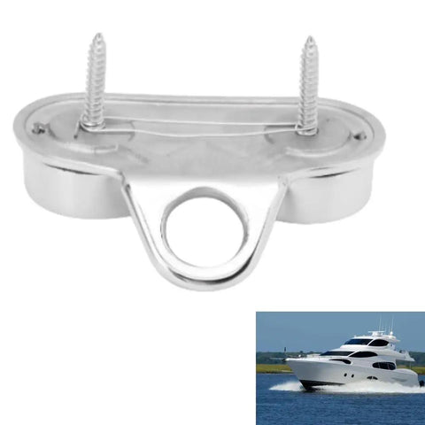 Stainless Steel Cam Cleat for Boats Fit 3 to 15 mm Lines, with mounting screws, ideal for sailboats and kayaks, close-up view.