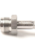 Side view of Airless Sprayer Pressure Transducer Sensor 243-222 Aftermarket Replacement For Graco Sprayers, metal exterior