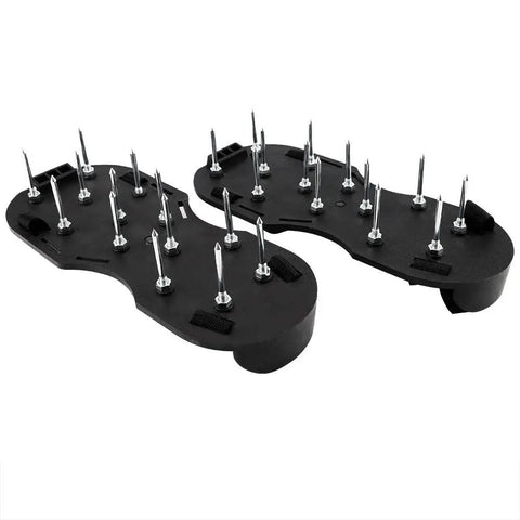 Lawn Aerator Shoes 1 Pair With Adjustable Buckles For Lawns Gardens And Patios, Durable PP Plastic Nail Shoes Tool For Deep Soil Aeration