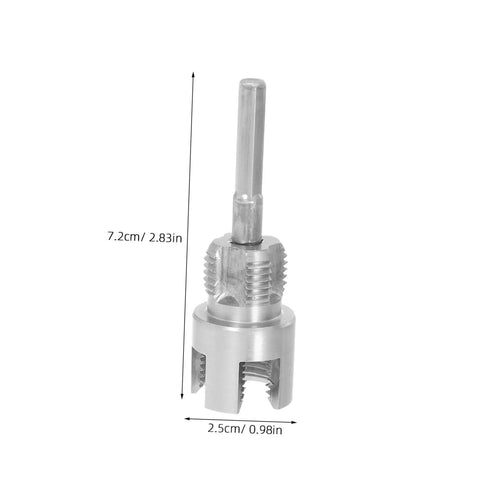 BESPORTBLE 2-Piece PVC Pipe Threading Tool Kit, carbon steel internal cutter, 7.2cm, for plumbing repairs.