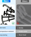 Comparison of Heavy Duty Nylon Universal Cable Tie Buckle for Cars next to gray plastic zip ties, showcasing durability and quality.