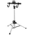 Heavy Duty Aluminum Bicycle Repair Stand With Adjustable Height And Non Slip Rubber Feet For Rock Solid Maintenance Stability and zero hassle display support in your garage.