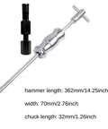 Badass Blind Hole Bearing Puller Top Rated Tool Kit For Auto And Bike Maintenance Versatile Slide Extraction Disassembly Gear Easy Collet Works Sizes 8mm To 32mm Makes Repair Jobs Totally Awesome And Super Quick For Anyone To Save Some Dough, steel puller with 362mm hammer, 70mm width