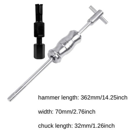 Badass Blind Hole Bearing Puller Top Rated Tool Kit For Auto And Bike Maintenance Versatile Slide Extraction Disassembly Gear Easy Collet Works Sizes 8mm To 32mm Makes Repair Jobs Totally Awesome And Super Quick For Anyone To Save Some Dough, steel puller with 362mm hammer, 70mm width
