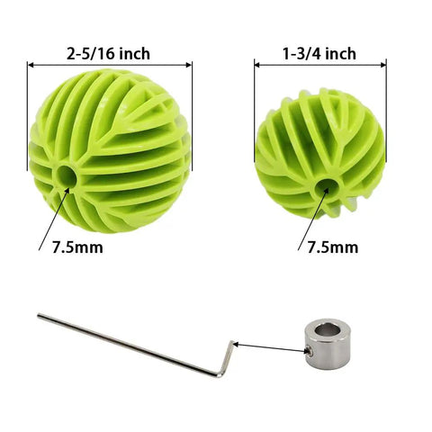 Flex Bit Placement Tool And Bumper Ball Guide Kit with 1-3/4in and 2-5/16in balls, 1/4in shank for cable installation