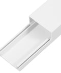 Self Adhesive Cable Raceway Pvc Cord Cover Peel And Stick Wire Organizer, white PVC channel, cable concealment solution.