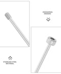 Top Shelf Stainless Steel Hex Screws Nuts Ten Piece Self Locking Anti Loosening Bolt Set High Precision Rust Proof Hardware Kit with hexagonal design.