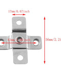 Rugged Stainless Steel 360 Degree Swivel Concealed Door Hinges For Small Swinging Doors With Damping 7KGF CM Torque Angle Positioning