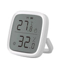 Zigbee Indoor Temperature And Humidity Sensor With LCD Display SNZB-02D Smart Hygrometer Works With Alexa And Google Home For Real Time Remote Monitoring And Home Automation ZigBee 3.0 Hub Required 1 Pack, front view