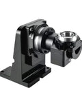 High Performance Hollow Rotary Table With 4th And 5th Axis Motorized Indexing System showing black cast iron body and precise machining features.