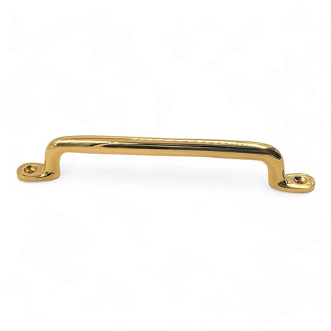 Unlacquered Solid Brass Cabinet Pull And Knob Set, handmade heavy duty hardware, 7 inch length, modern serene style for furniture.