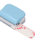 3 Hole Paper Punch Handheld DIY Hole Puncher With 5 Sheets Capacity Punch A4 To A7 Papers Light Blue Cover No Fuss Align Scale