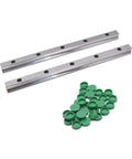 Heavy Duty High Precision Linear Guide Rail Kit With 4pcs HGW25CC Bearing Slider Blocks Plus Two 1000mm HGR25 Steel Rails, rails and caps
