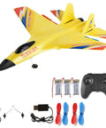 Dope Remote Control Fighter Plane With 2.4 GHz 6 Axis Gyro Anti Collision Foam Glider Aircraft Includes 3 Batteries Easy To Fly For Beginners And Adults Outdoor RC Toy with accessories.