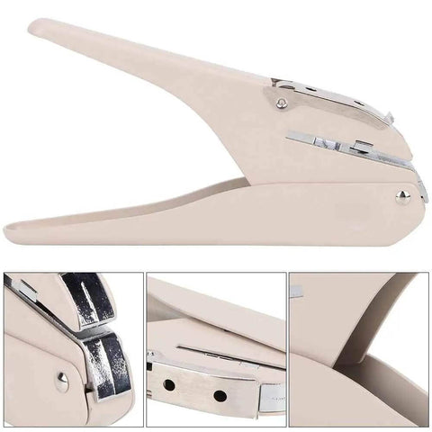 Side view of the Mushroom Hole Puncher 6 Sheet A4 Capacity, mushroom shaped paper punch for office, school, and craft use.