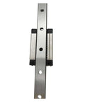 Top Notch High Precision Linear Guide Rail Kit With Stainless Steel 3pcs MGN7 Miniature Rails And Smooth Bearing Slider Blocks For Cool 3D Printers And CNC Tools Moving Easy. stainless steel MGN7 linear rail with slider blocks, front view