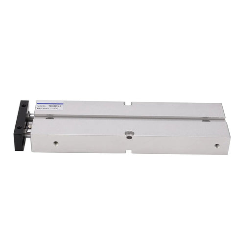 Double Rod Pneumatic Cylinder, Aluminum Alloy Body With 1.0 MPa Operating Pressure And Stroke From 10 mm To 200 Mm, side view