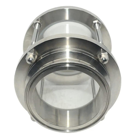 4 Inch Sanitary Flow Sight Glass Tri Clamp Stainless Steel 316 SS Inline Indicator With Full 360 Degree View Pro Grade Build Fits 4 Inch Tri Clamp 102MM Pipe 115MM Ferrule 120 PSI Max 300 Fahrenheit