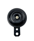 Heavy Duty Forklift Horn Compatible With 12V 24V And 48V Electric Trucks Loud Industrial Warning Buzzer top view of black honker.