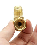 Beefy Brass 90 Degree Flare Elbow Fittings Three Eighths Inch Female Swivel To Three Eighths Inch Male Flare Connectors Heavy Duty Gas Line Fittings For Olympian Low Pressure Heaters Two Pack, brass elbow fitting