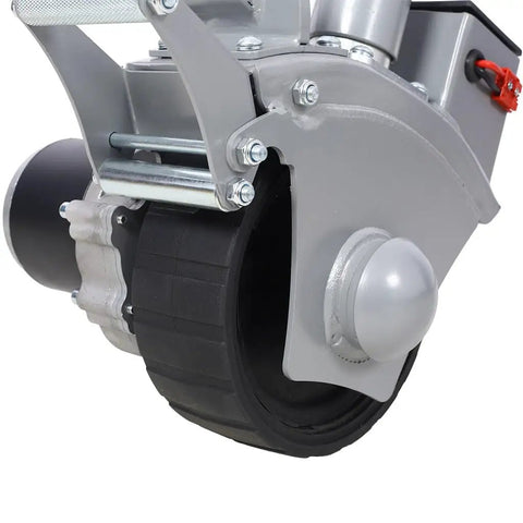 Heavy Duty Electric Trailer Dolly swivel jack and 8 inch rubber tire for smooth movement and easy setup.